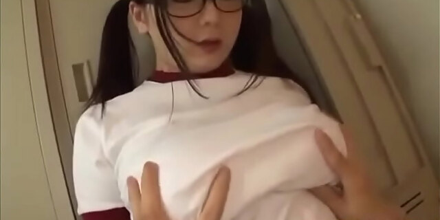 asian,big tits,boobs,brunette,glasses,japanese